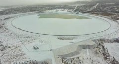 古浪縣黃花灘調蓄供水工程5號調蓄水池（冬）